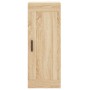 Aparador de madera contrachapada roble Sonoma 34,5x34x180 cm de vidaXL, Aparadores - Ref: Foro24-3200396, Precio: 101,99 €, D...