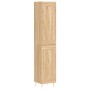 Aparador de madera contrachapada roble Sonoma 34,5x34x180 cm de vidaXL, Aparadores - Ref: Foro24-3200444, Precio: 98,99 €, De...