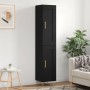 Aparador de madera contrachapada negro 34,5x34x180 cm de vidaXL, Aparadores - Ref: Foro24-3200442, Precio: 106,67 €, Descuent...