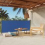 Blue garden retractable side awning 117x300 cm