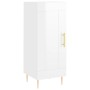 Tall white glossy plywood sideboard 34.5x34x180 cm by vidaXL, Sideboards - Ref: Foro24-3200443, Price: 106,20 €, Discount: %