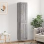 Aparador alto madera contrachapada gris Sonoma 34,5x34x180 cm de vidaXL, Aparadores - Ref: Foro24-3200447, Precio: 101,92 €, ...