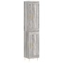 Aparador alto madera contrachapada gris Sonoma 34,5x34x180 cm de vidaXL, Aparadores - Ref: Foro24-3200447, Precio: 101,92 €, ...