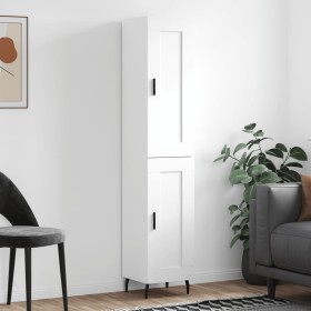 Tall white plywood sideboard 34.5x34x180 cm by vidaXL, Sideboards - Ref: Foro24-3200465, Price: 102,99 €, Discount: %