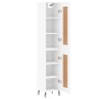 Aparador alto madera contrachapada blanco 34,5x34x180 cm de vidaXL, Aparadores - Ref: Foro24-3200465, Precio: 101,94 €, Descu...