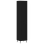 Aparador de madera contrachapada negro 34,5x34x180 cm de vidaXL, Aparadores - Ref: Foro24-3200466, Precio: 102,29 €, Descuent...