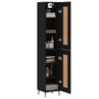 Aparador de madera contrachapada negro 34,5x34x180 cm de vidaXL, Aparadores - Ref: Foro24-3200466, Precio: 102,29 €, Descuent...