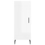 High glossy white plywood sideboard 34.5x34x180 cm by vidaXL, Sideboards - Ref: Foro24-3200467, Price: 108,34 €, Discount: %