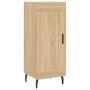 Aparador de madera contrachapada roble Sonoma 34,5x34x180 cm de vidaXL, Aparadores - Ref: Foro24-3200468, Precio: 100,90 €, D...