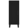 Aparador de madera contrachapada negro 34,5x34x180 cm de vidaXL, Aparadores - Ref: Foro24-3200474, Precio: 117,99 €, Descuent...