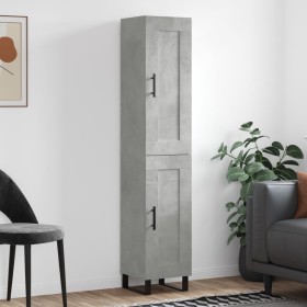 Concrete gray plywood sideboard 34.5x34x180 cm by vidaXL, Sideboards - Ref: Foro24-3200477, Price: 99,99 €, Discount: %