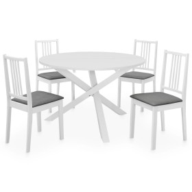 Dining room furniture set 5 pieces white MDF by vidaXL, Furniture sets for kitchens and dining rooms - Ref: Foro24-276403, Pr...