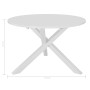 Juego de muebles de comedor 5 piezas MDF blanco de vidaXL, muebles para cocinas y comedores - Ref: Foro24-276403, Precio: 444...