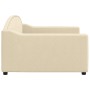 Cream fabric sofa bed 100x200 cm by vidaXL, Beds and slatted bases - Ref: Foro24-354192, Price: 227,46 €, Discount: %