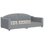 Sofá cama tela gris claro 90x190 cm de vidaXL, Camas y somieres - Ref: Foro24-354193, Precio: 212,50 €, Descuento: %