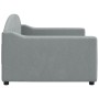 Sofá cama tela gris claro 90x190 cm de vidaXL, Camas y somieres - Ref: Foro24-354193, Precio: 212,50 €, Descuento: %