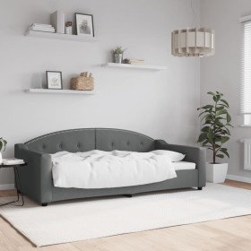 Dark gray fabric sofa bed 90x190 cm by vidaXL, Beds and slatted bases - Ref: Foro24-354194, Price: 214,99 €, Discount: %