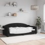 Sofá cama tela negro 90x190 cm de vidaXL, Camas y somieres - Ref: Foro24-354195, Precio: 212,62 €, Descuento: %