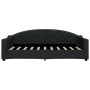 Sofá cama tela negro 90x190 cm de vidaXL, Camas y somieres - Ref: Foro24-354195, Precio: 212,62 €, Descuento: %