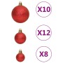 Christmas ball set 111 pieces red polystyrene by vidaXL, Festive decorations - Ref: Foro24-356110, Price: 27,42 €, Discount: %