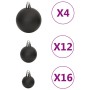 Christmas ball set 111 pieces black polystyrene by vidaXL, Festive decorations - Ref: Foro24-356116, Price: 54,91 €, Discount: %