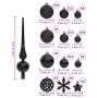 Christmas ball set 111 pieces black polystyrene by vidaXL, Festive decorations - Ref: Foro24-356116, Price: 54,91 €, Discount: %