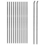 Anthracite gray galvanized steel wire fence 2.2x25 m by vidaXL, fence panels - Ref: Foro24-154223, Price: 257,27 €, Discount: %