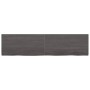 Dark brown treated wood bathroom countertop 160x40x(2-4) cm by vidaXL, Countertops - Ref: Foro24-3156251, Price: 88,99 €, Dis...