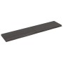 Encimera de baño madera tratada marrón oscuro 140x30x(2-4) cm de vidaXL, Encimeras - Ref: Foro24-3156241, Precio: 64,36 €, De...