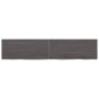 Encimera de baño madera tratada marrón oscuro 140x30x(2-4) cm de vidaXL, Encimeras - Ref: Foro24-3156241, Precio: 64,36 €, De...