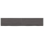 Dark brown treated wood bathroom countertop 160x30x(2-6) cm by vidaXL, Countertops - Ref: Foro24-3156250, Price: 88,56 €, Dis...