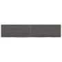 Encimera de baño madera tratada marrón oscuro 140x30x(2-6) cm de vidaXL, Encimeras - Ref: Foro24-3156242, Precio: 79,32 €, De...