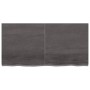 Encimera de baño madera tratada marrón oscuro 120x60x(2-4) cm de vidaXL, Encimeras - Ref: Foro24-3156239, Precio: 97,99 €, De...