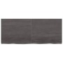 Dark brown treated wood bathroom countertop 120x50x(2-4) cm by vidaXL, Countertops - Ref: Foro24-3156237, Price: 125,40 €, Di...