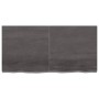 Encimera de baño madera tratada marrón oscuro 120x60x(2-6) cm de vidaXL, Encimeras - Ref: Foro24-3156240, Precio: 114,99 €, D...