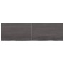 Dark brown treated wood bathroom countertop 140x40x(2-6) cm by vidaXL, Countertops - Ref: Foro24-3156244, Price: 95,37 €, Dis...