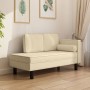 Diwansofa mit Kissen und cremefarbenem Stoffkissen von vidaXL, Tagesbetten - Ref: Foro24-355023, Preis: 154,06 €, Rabatt: %