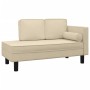 Sofá diván con cojines y almohada tela color crema de vidaXL, Divanes - Ref: Foro24-355023, Precio: 154,99 €, Descuento: %