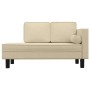 Sofá diván con cojines y almohada tela color crema de vidaXL, Divanes - Ref: Foro24-355023, Precio: 154,99 €, Descuento: %