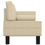 Sofá diván con cojines y almohada tela color crema de vidaXL, Divanes - Ref: Foro24-355023, Precio: 154,99 €, Descuento: %