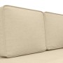 Sofá diván con cojines y almohada tela color crema de vidaXL, Divanes - Ref: Foro24-355023, Precio: 154,99 €, Descuento: %