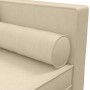 Sofá diván con cojines y almohada tela color crema de vidaXL, Divanes - Ref: Foro24-355023, Precio: 154,99 €, Descuento: %