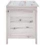 Solid white fir garden storage chest 99x49.5x58.5 cm by vidaXL, Outdoor storage boxes - Ref: Foro24-364753, Price: 131,16 €, ...