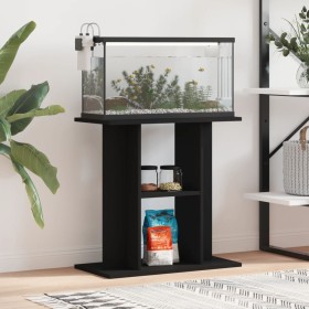 Schwarze Aquariumhalterung aus Holzwerkstoff, 60 x 30 x 60 cm von vidaXL, Aquarium unterstützt - Ref: Foro24-833568, Preis: 5...