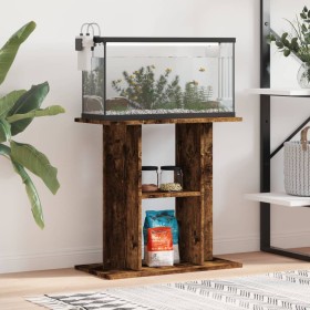 Aquarienhalter Holzwerkstoff Räuchereiche 60x30x60cm von vidaXL, Aquarium unterstützt - Ref: Foro24-833572, Preis: 53,20 €, R...