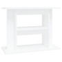 White engineered wood aquarium support 80x35x60 cm by vidaXL, Aquarium supports - Ref: Foro24-833575, Price: 52,27 €, Discoun...