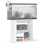 Weiße Aquariumstütze aus Holzwerkstoff, 80 x 35 x 60 cm von vidaXL, Aquarium unterstützt - Ref: Foro24-833577, Preis: 60,69 €...