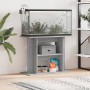 Sonoma-grauer Aquarienständer aus Holzwerkstoff, 80 x 35 x 60 cm von vidaXL, Aquarium unterstützt - Ref: Foro24-833581, Preis...