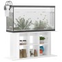 Aquarium support in white glossy engineered wood 120x40x60 cm by vidaXL, Aquarium supports - Ref: Foro24-833593, Price: 91,90...