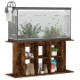 Aquariumhalterung aus Holzwerkstoff, geräucherte Eiche, 120 x 40 x 60 cm von vidaXL, Aquarium unterstützt - Ref: Foro24-83359...